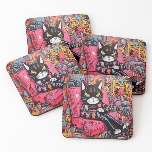 Item preview, Feline Elegance in Watercolor: Capturing Cats on Canvas designed and sold by littlearmstw.