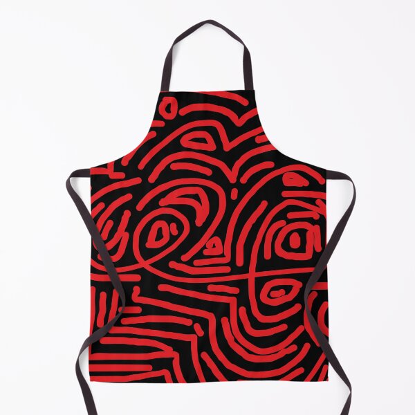 Item preview, Red and black maze pattern designed and sold by DLGstudio.