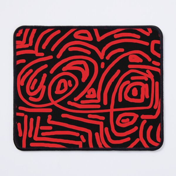 Item preview, Red and black maze pattern designed and sold by DLGstudio.