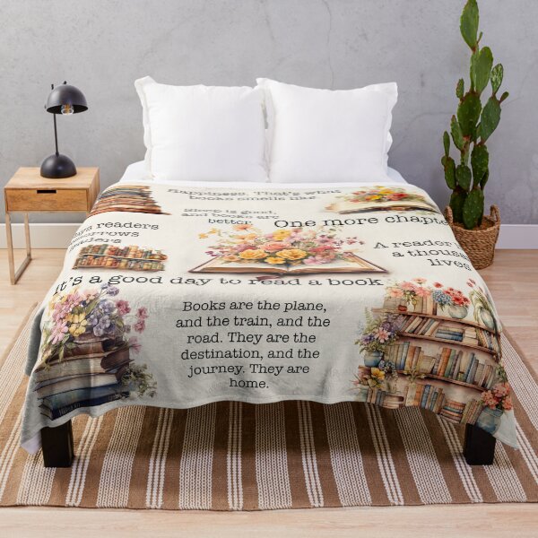 Item preview, Bookworm reader quotes about books books and flowers vintage designed and sold by Inktown.