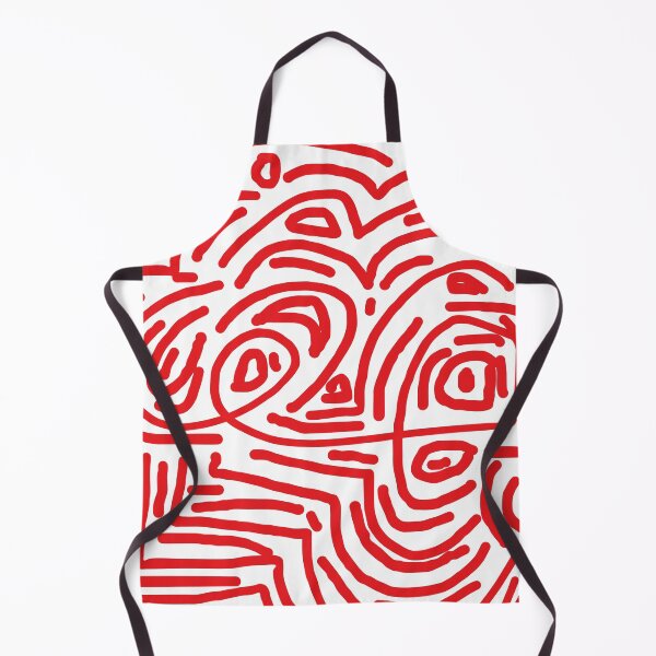 Item preview, red and white maze pattern designed and sold by DLGstudio.