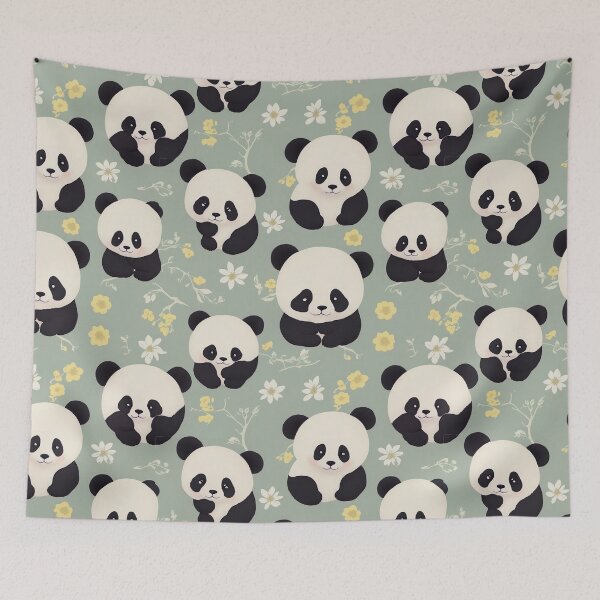 Item preview, Adorable Panda Pattern designed and sold by Rui Huang.