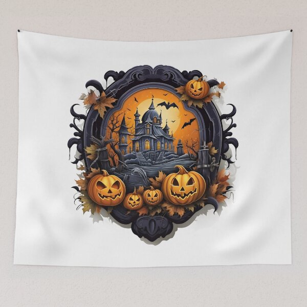 Item preview, Fantasy Meets Real: Halloween Vector Decor designed and sold by aiartbay.