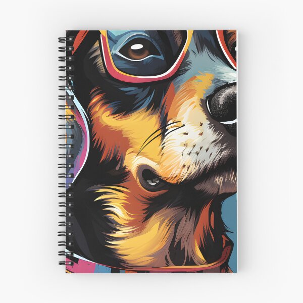 Item preview, Dog with glasses painting style  designed and sold by Trendy-Artistry.