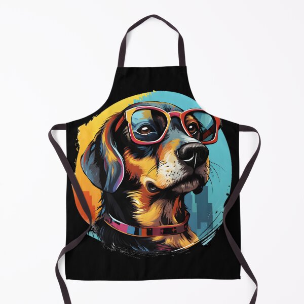 Item preview, Dog with glasses painting style  designed and sold by Trendy-Artistry.