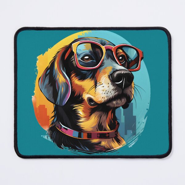 Item preview, Dog with glasses painting style  designed and sold by Trendy-Artistry.