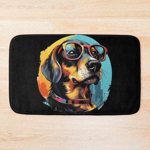 Item preview, Dog with glasses painting style  designed and sold by Trendy-Artistry.