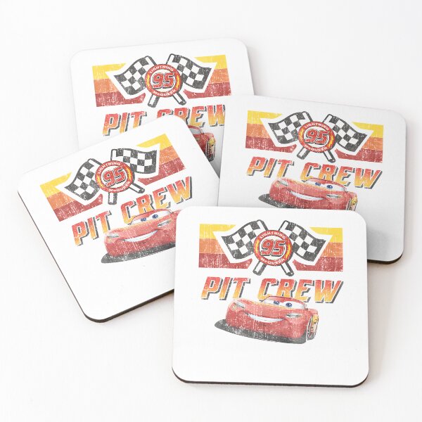 Item preview, Cars McQueen Pit Crew Red Distressed designed and sold by BamBamFashion.