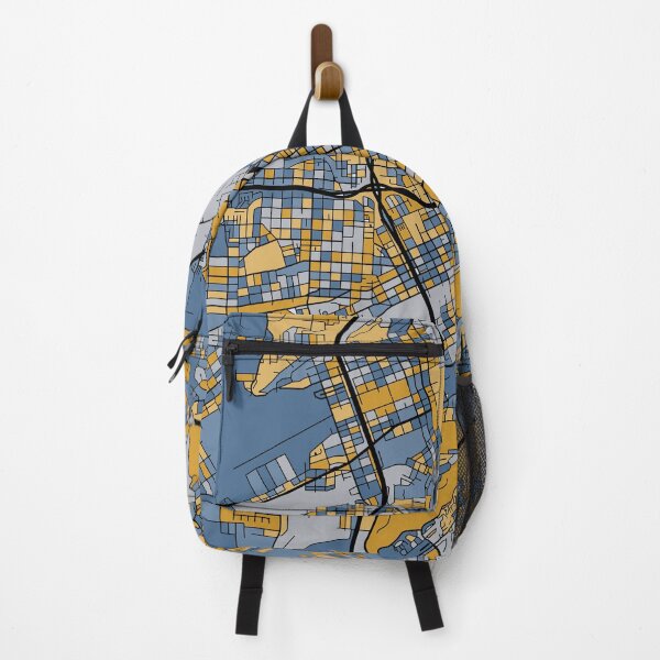 Item preview, Birmingham Map Pattern in Blue & Gold designed and sold by PatternMaps.