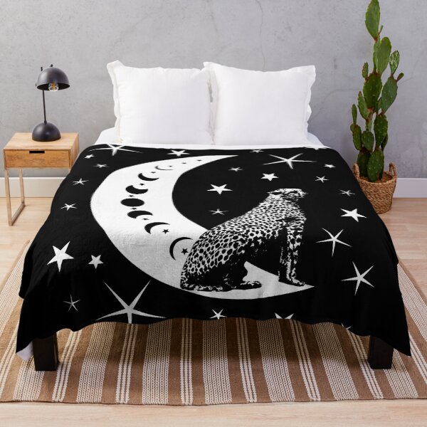Item preview, Cheetah - moon - stars - wild animal - cat of prey designed and sold by TShirtsundMehr.