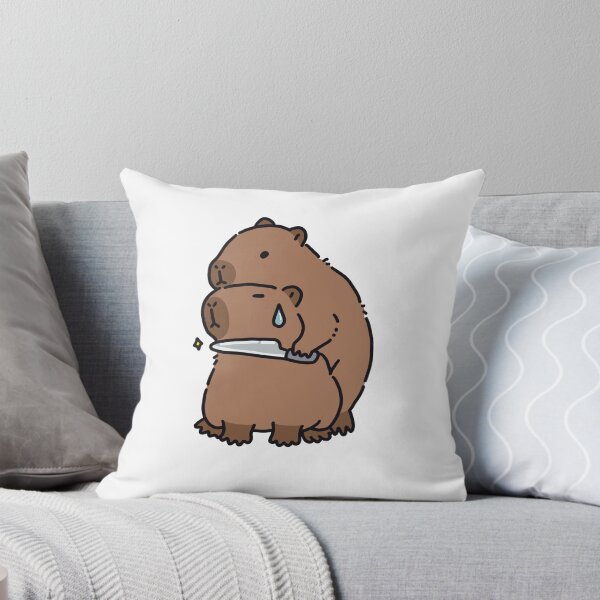 Item preview, Cute Capybara with a Knife  designed and sold by sleepycharis.