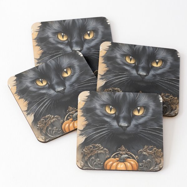 Item preview, Halloween Black Cat designed and sold by puravidavisions.