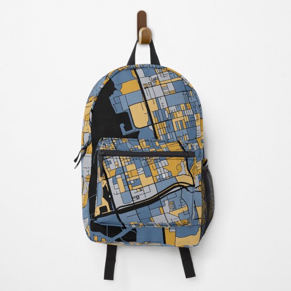 Item preview, Chula Vista Map Pattern in Blue & Gold designed and sold by PatternMaps.