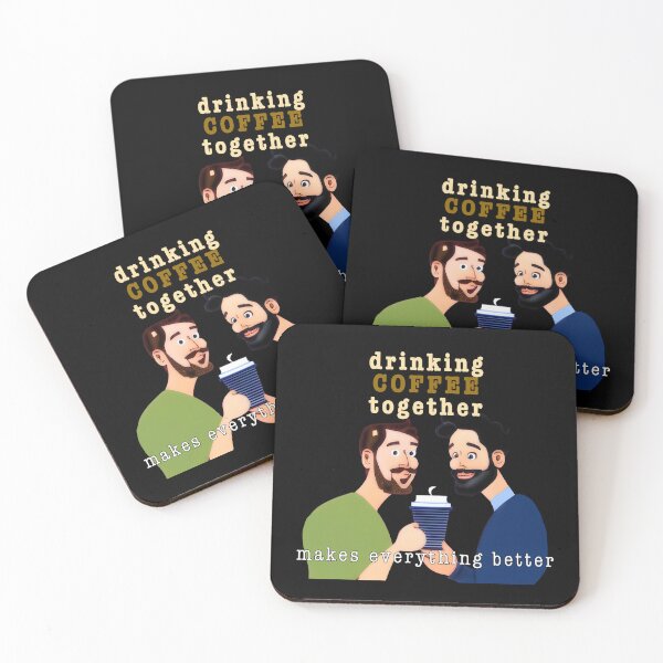 Item preview, Drinking Coffee Together Makes Everything Better designed and sold by Michael van der Hoorn.