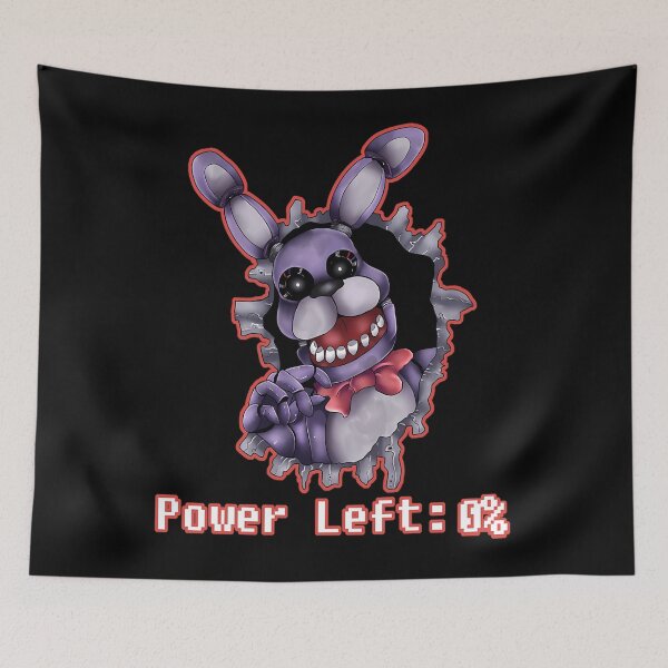 Item preview, FIVE NIGHTS AT FREDDY'S-Bonnie- Power Left 0% designed and sold by ThrillersLaws.