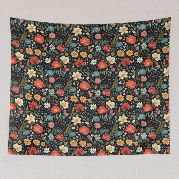 Item preview, Flowers In The Flower Garden vintage millefleurs designed and sold by dogking88.