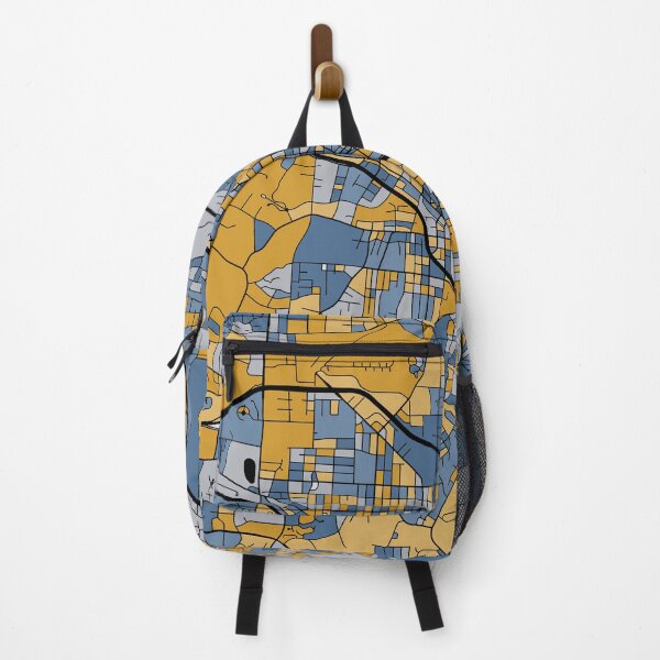 Item preview, Durham Map Pattern in Blue & Gold designed and sold by PatternMaps.