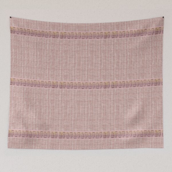 Item preview, Georgian-style border on fine slub check designed and sold by ncxadair.