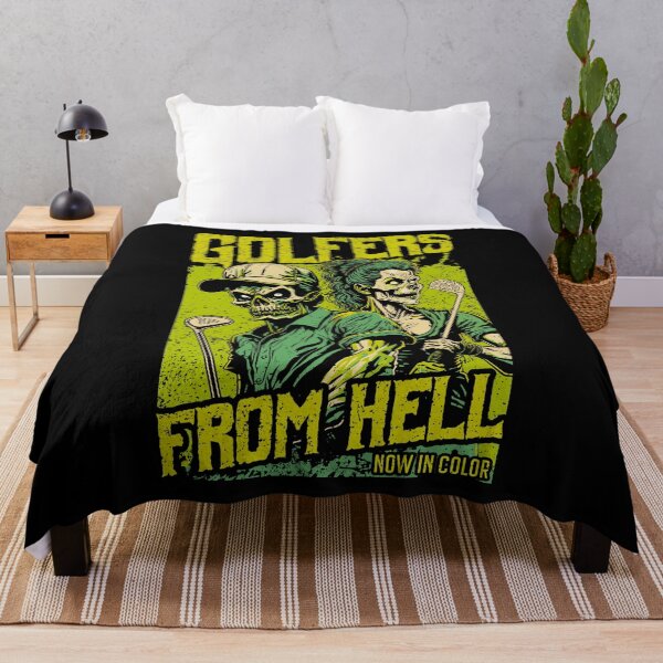 Item preview, Golf Halloween Funny Retro Zombie Golfer Horror Movie Poster designed and sold by GrandeDuc.