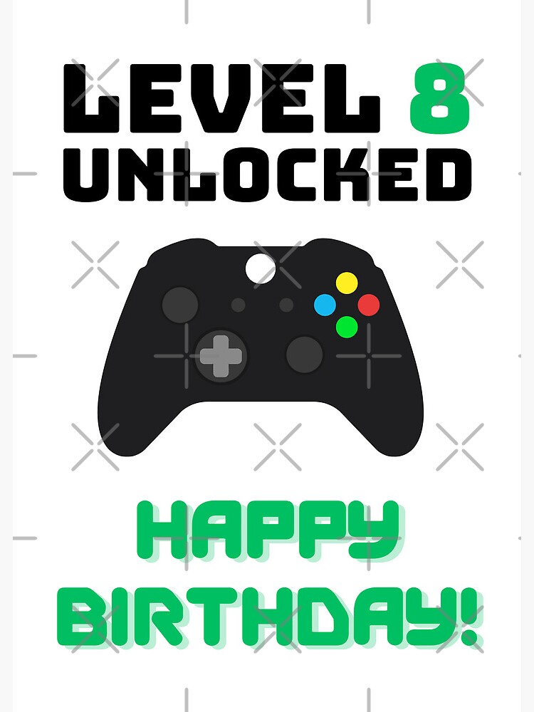 Level 8 Unlocked Switch Gamer 8Th Birthday Coaster - TeeHex