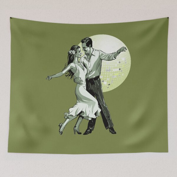 Item preview, Salsa Couple Dancing With Ballroom Mirrorball 2 designed and sold by taiche.
