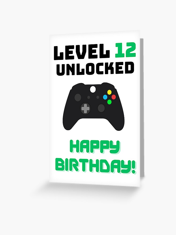 Level 12 Complete - 12nd Wedding Anniversary Gift Video Gamer Greeting  Card for Sale by nana1099