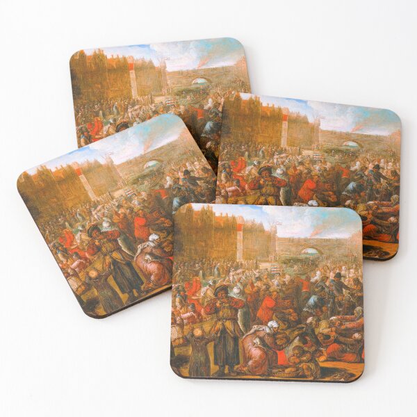 Item preview, Otto Van Veen - Distribution of Herring and White Bread During the Siege of Leiden designed and sold by TheSoulOfArt.