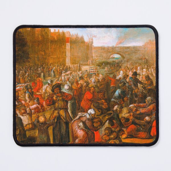 Item preview, Otto Van Veen - Distribution of Herring and White Bread During the Siege of Leiden designed and sold by TheSoulOfArt.