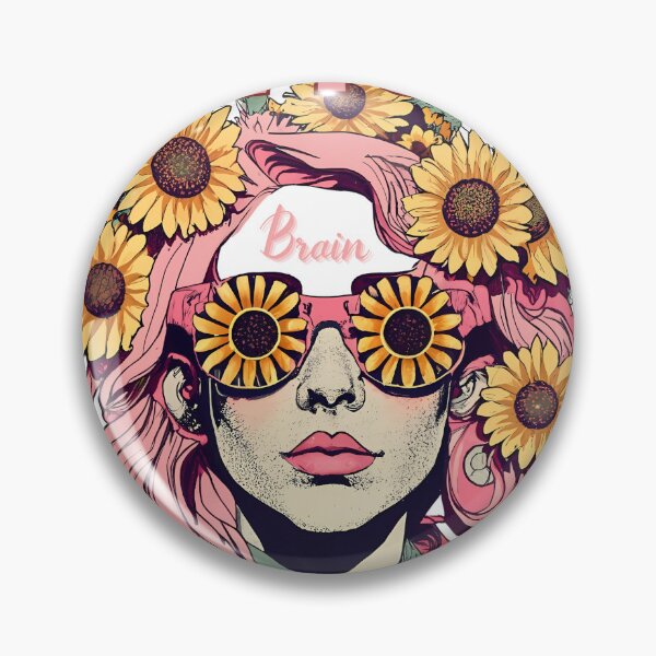 Item preview, Women word " Use Your Brain " Retro pink Sticker Style designed and sold by sfwArt.
