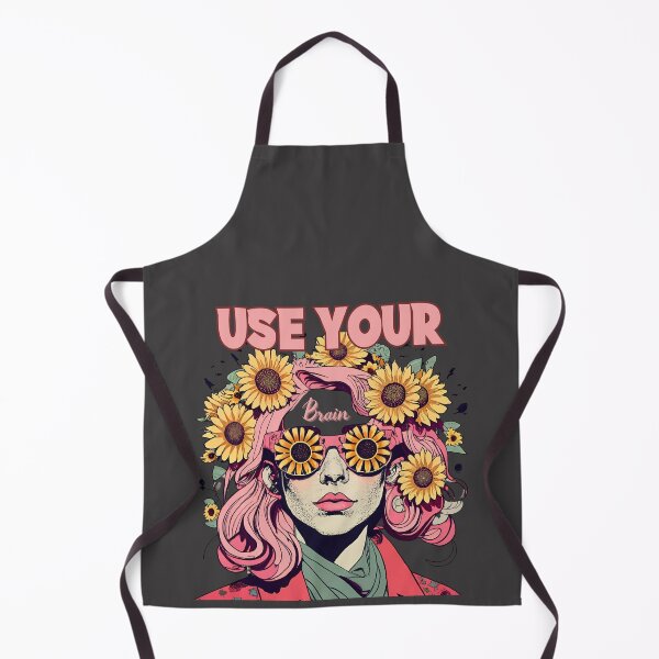 Item preview, Women word " Use Your Brain " Retro pink Sticker Style designed and sold by sfwArt.