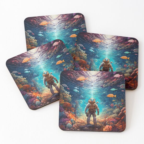 Item preview, Astronaut Swimming in the Ocean designed and sold by Jacksonsmerch.