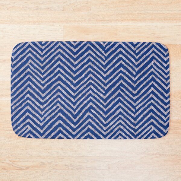 Item preview, Herringbone, geometric, navy blue designed and sold by CoolPixels.