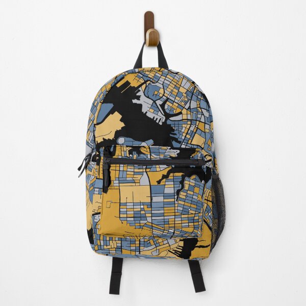 Item preview, Norfolk Map Pattern in Blue & Gold designed and sold by PatternMaps.