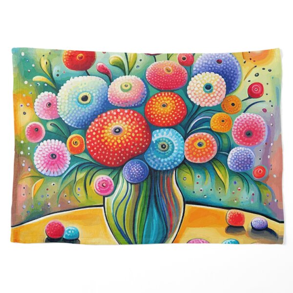 Cute Whimsical Abstract Flowers Still Life Floral Painting  Art Board  Print for Sale by Vicky Brago-Mitchell®