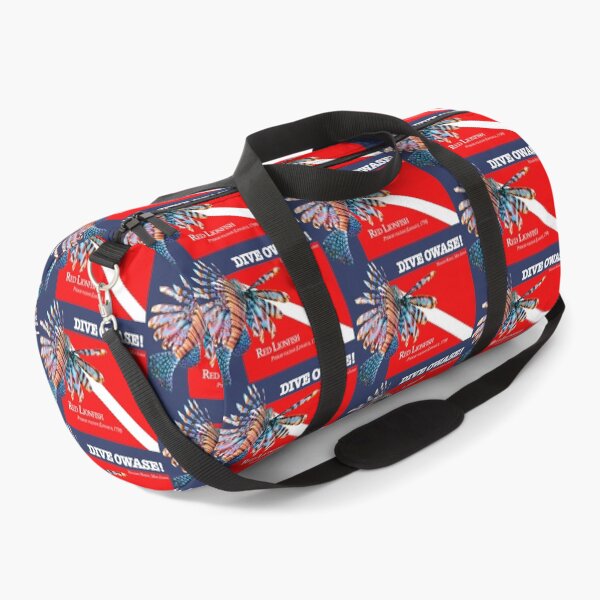 Item preview, Red Lionfish and Diving flag designed and sold by tank200bar.