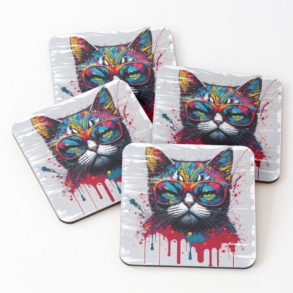 Item preview, A painted picture of a mischievous kitten. designed and sold by Natcharee.