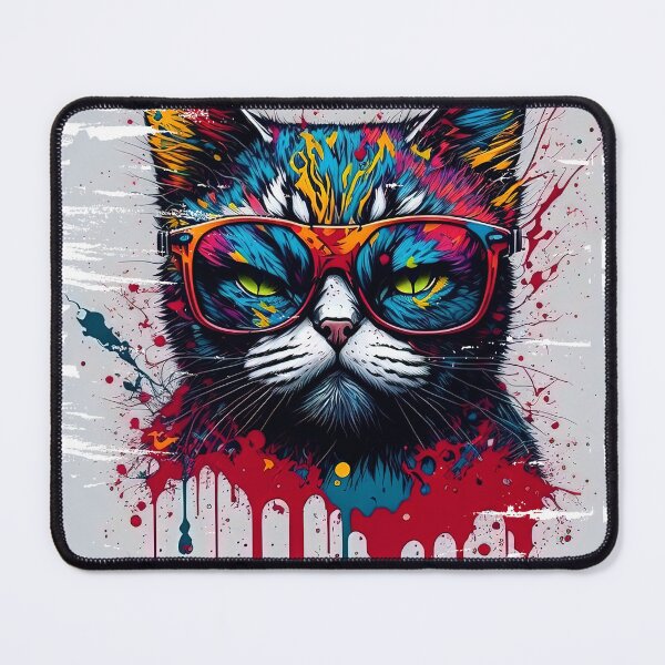 Item preview, A painted picture of a mischievous kitten. designed and sold by Natcharee.