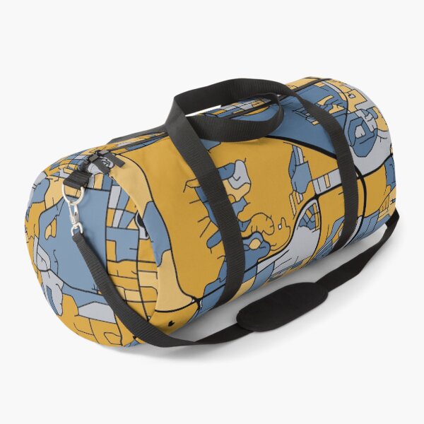 Item preview, Reno Map Pattern in Blue & Gold designed and sold by PatternMaps.