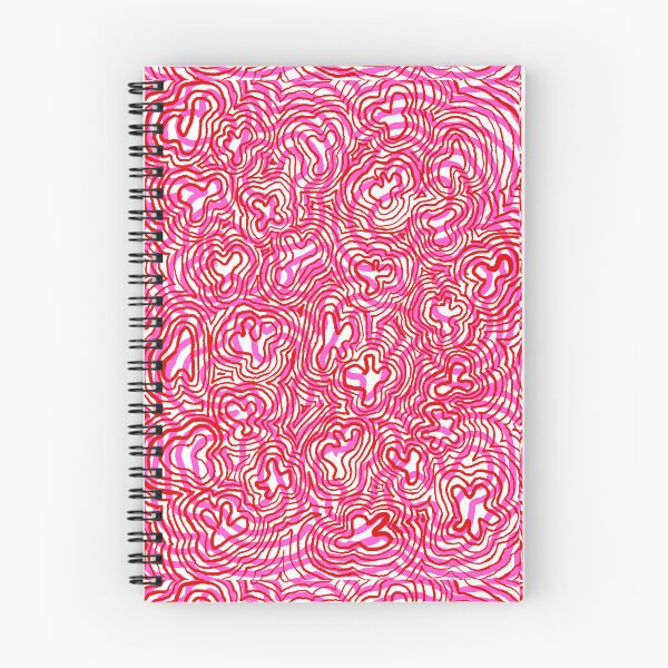 Item preview, red and pink ripple pattern designed and sold by eviannadaisy.
