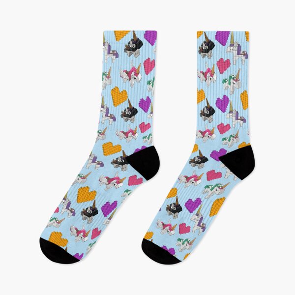 Item preview, Brick Unicorns and Hearts designed and sold by FLUFFSforSTUFF.