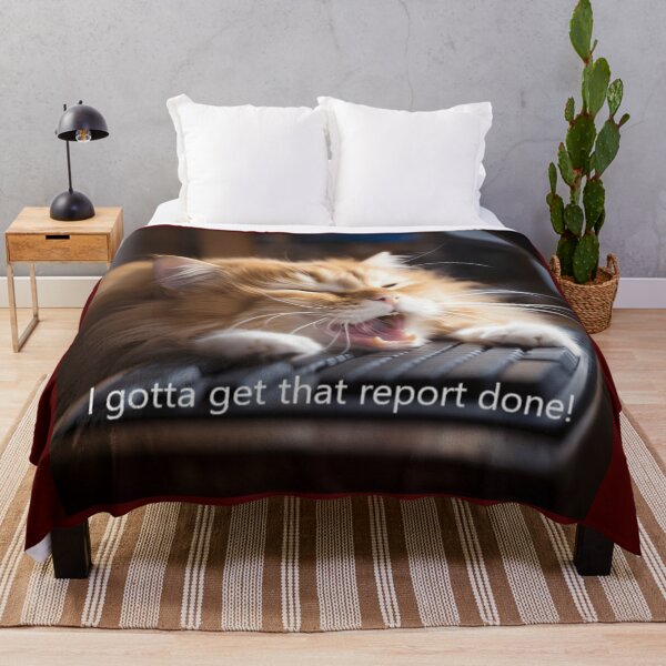 Item preview, cat tired at work designed and sold by DanieWoods.