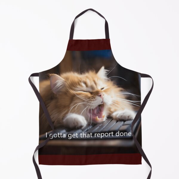Item preview, cat tired at work designed and sold by DanieWoods.
