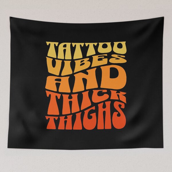 Item preview, Tattooed Vibes and Thick Thighs designed and sold by RishJal.