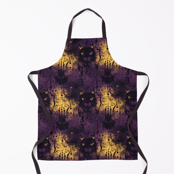 Item preview, Gothic Black Cat Dark Purple Fog Pattern designed and sold by Sturdust.