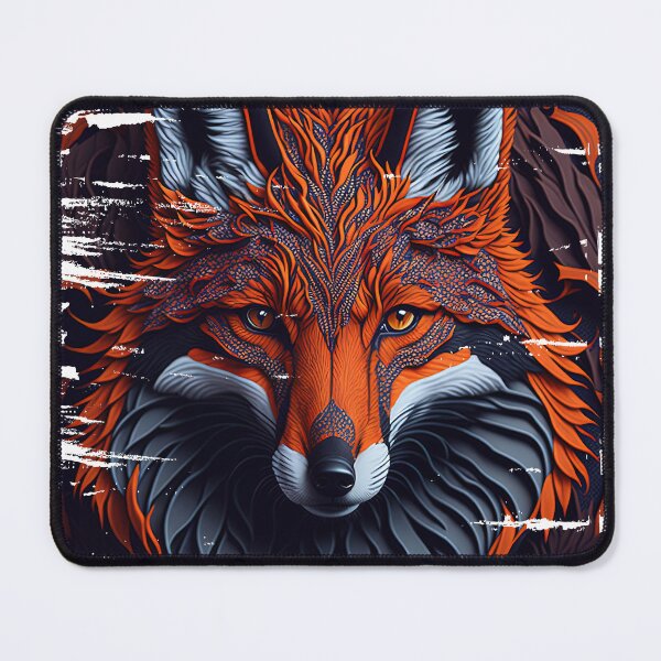 Item preview, The brightly colored wolf is majestic and handsome. designed and sold by Natcharee.