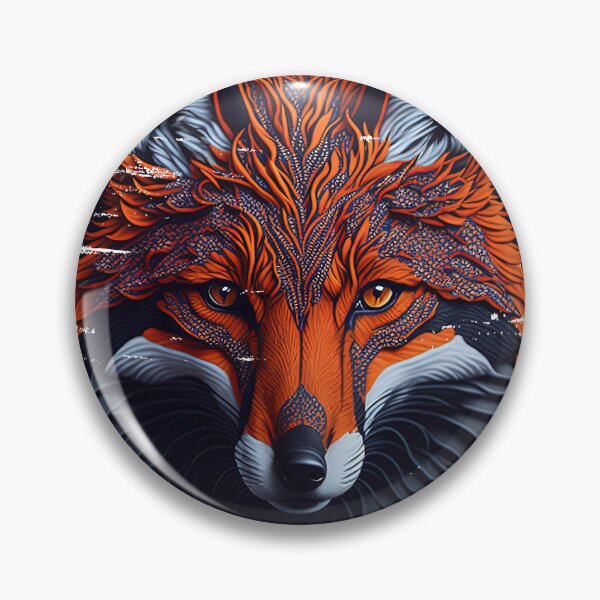 Item preview, The brightly colored wolf is majestic and handsome. designed and sold by Natcharee.