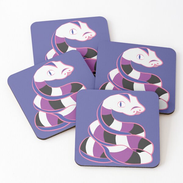 Item preview, Gender Fluid Pride Snake designed and sold by bitethefox.
