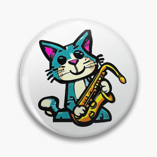 Item preview, Jazzy Cat Saxophonist Art designed and sold by Pixel4Art.