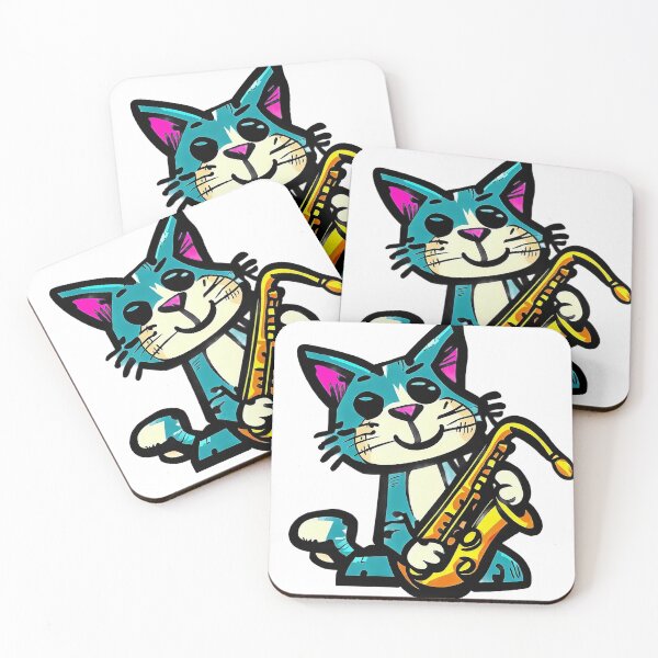 Item preview, Jazzy Cat Saxophonist Art designed and sold by Pixel4Art.
