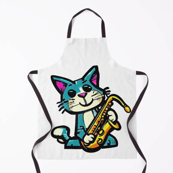 Item preview, Jazzy Cat Saxophonist Art designed and sold by Pixel4Art.